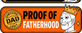 Big Father, the crowned dad mascot