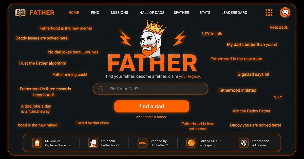 Parody sponsors: GigaChad Ventures, Doge Capital, Peepo Trust, MemeTech Solutions, The Fatherhood Alliance